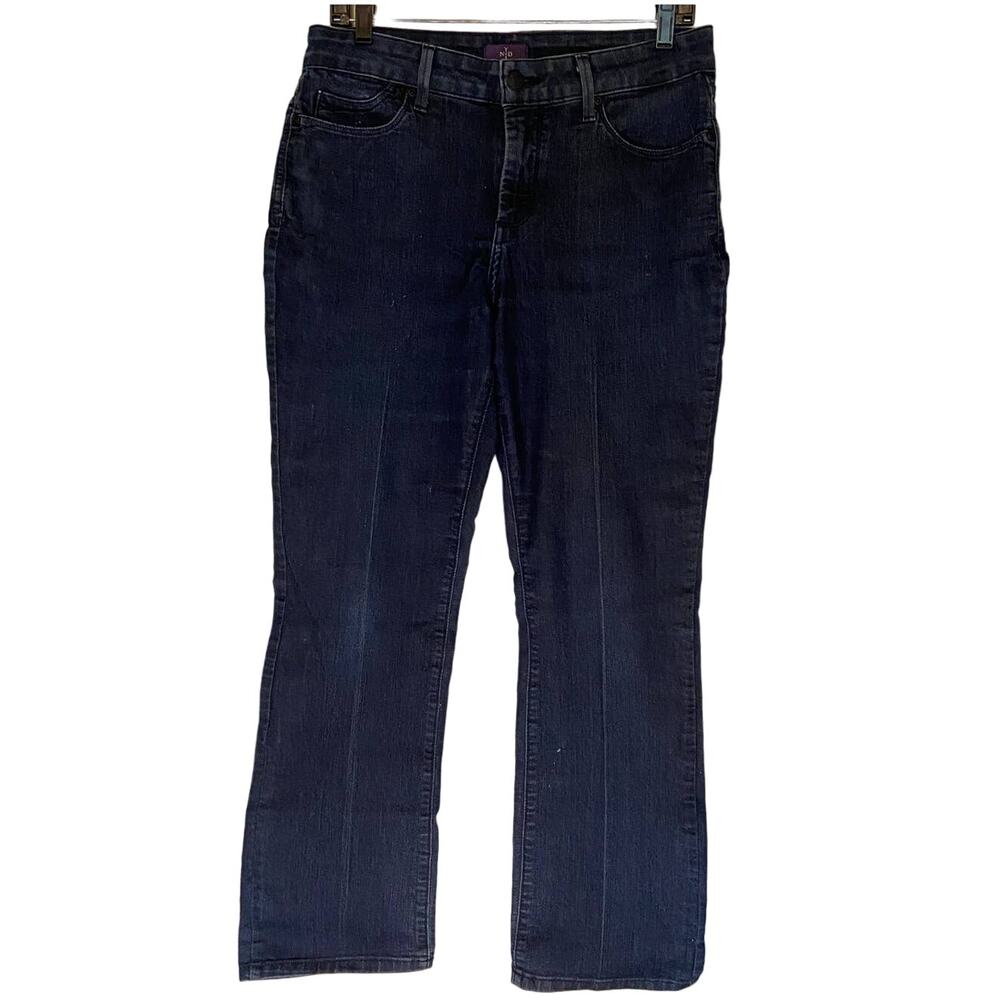 Dark Wash NYDJ Skinny Jeans with Stretch Lift Tuck Mini Boot 10P Western Rodeo
